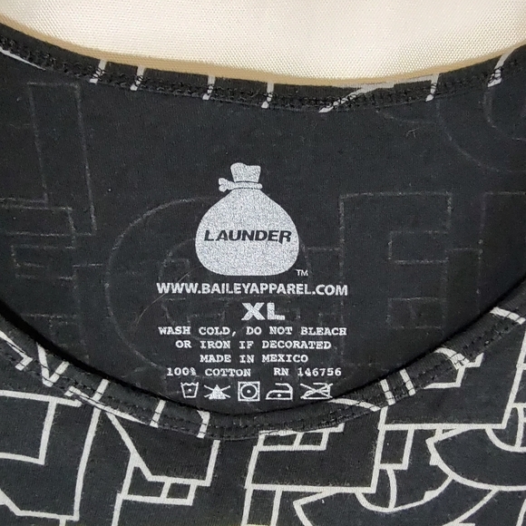 Launder Tank Top XL Black Legend Logo - Picture 3 of 3